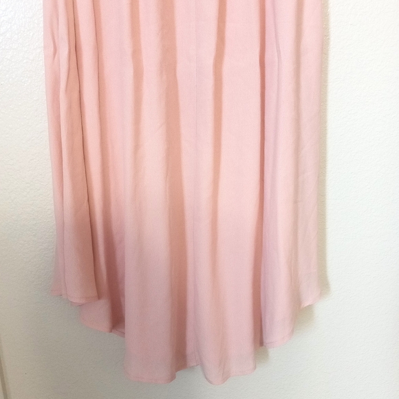 Lulus Pink Regatta Tassel Midi Skirt Blush Pink - Picture 8 of 9